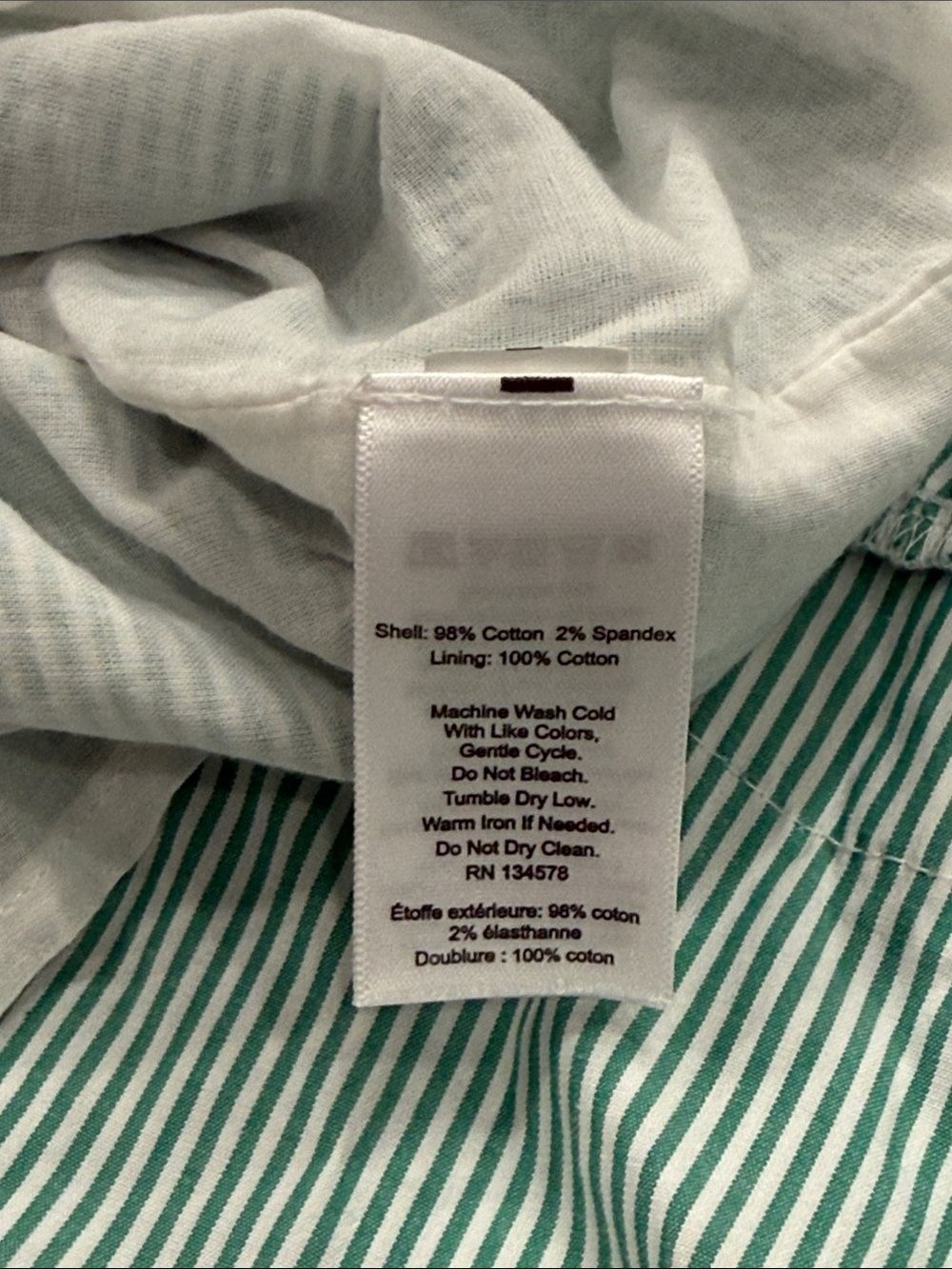 Vineyard Vines Green Stripe Ruffle Tiered Dress Women’s Medium - Picture 5 of 5